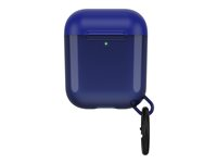 OtterBox Ispra Series - Eske for trådløse øretelefoner - polykarbonat, sink-legering, termoplastisk elastomer (TPE) - romdraktblå - for Apple AirPods (1. generasjon, 2. generasjon) 77-65503