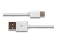 GRATEQ - USB-kabel - USB (hann) til 24 pin USB-C (hann) - USB 2.0 - 1.5 m - hvit 85051