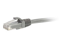 C2G Cat6 Booted Unshielded (UTP) Network Patch Cable - Koblingskabel - RJ-45 (hann) til RJ-45 (hann) - 20 m - UTP - CAT 6 - formstøpt, uten hindringer, flertrådet - grå 83374