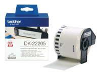 Brother DK-22205 - Svart på hvitt - Rull (6,2 cm x 30,5 m) termisk papir - for Brother QL-1050, 1060, 1110, 500, 550, 560, 570, 580, 600, 650, 700, 710, 720, 820 DK22205